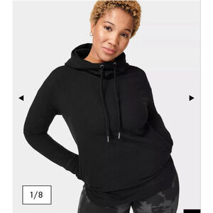 Women's Sweaty Betty Escape Luxe Fleece Hoodie XL midnight Navy